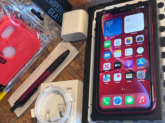Apple iPhone XR (128gb) Cellular Unlocked (A1984) Product RED {iOS15}100%