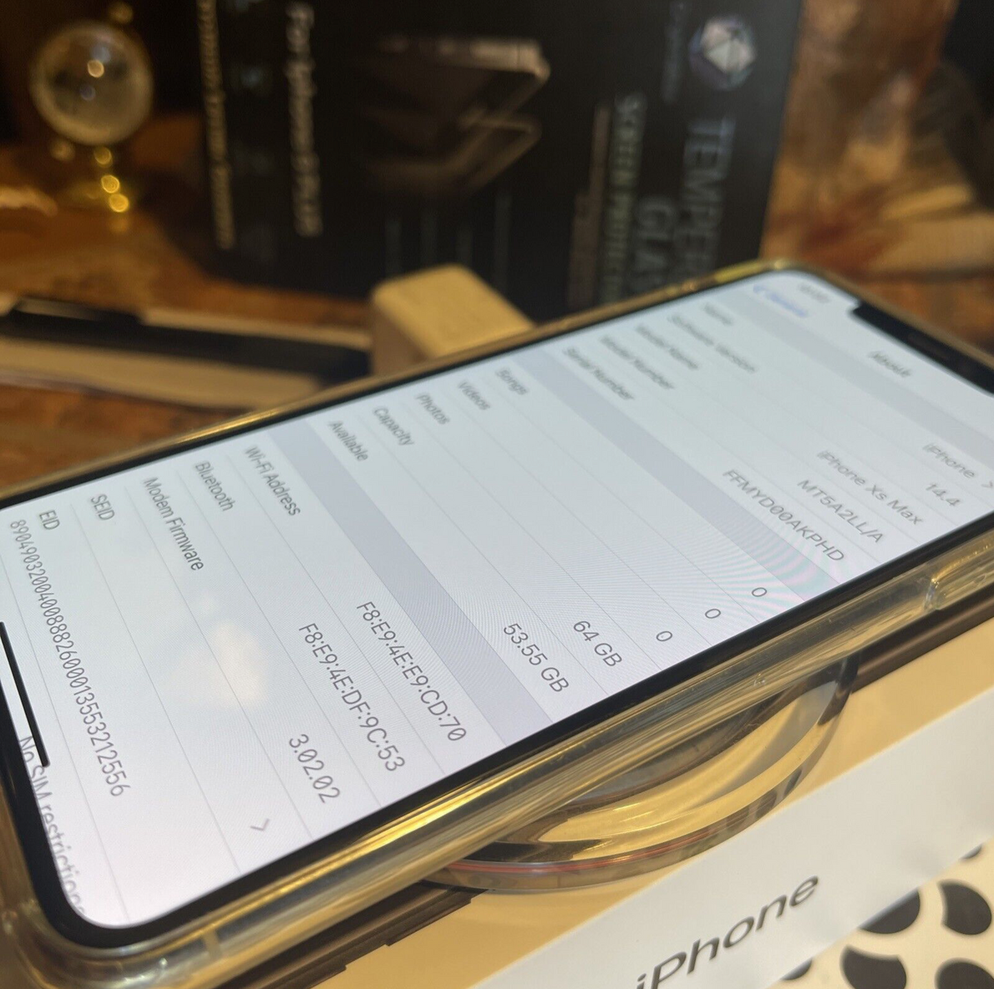 Apple iPhone XS MAX (64gb) Verizon World-Unlocked (A1921) Silver {iOS14}88% Untethered JailBroken