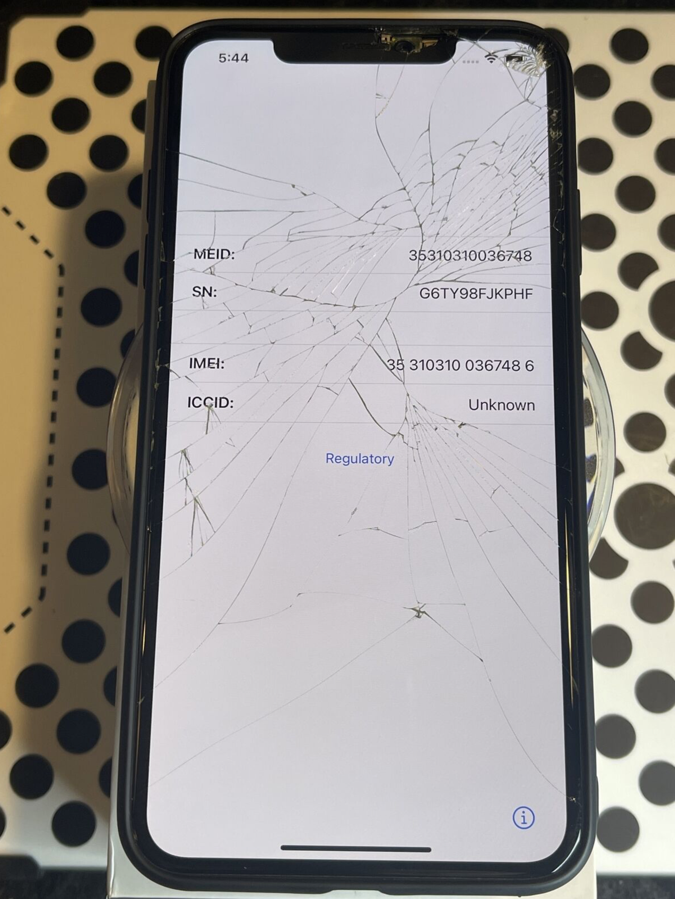 Apple iPhone XS MAX (64gb) T-Mobile/ Metro (A1921) Fractured {iOS14}95% FMI-ON