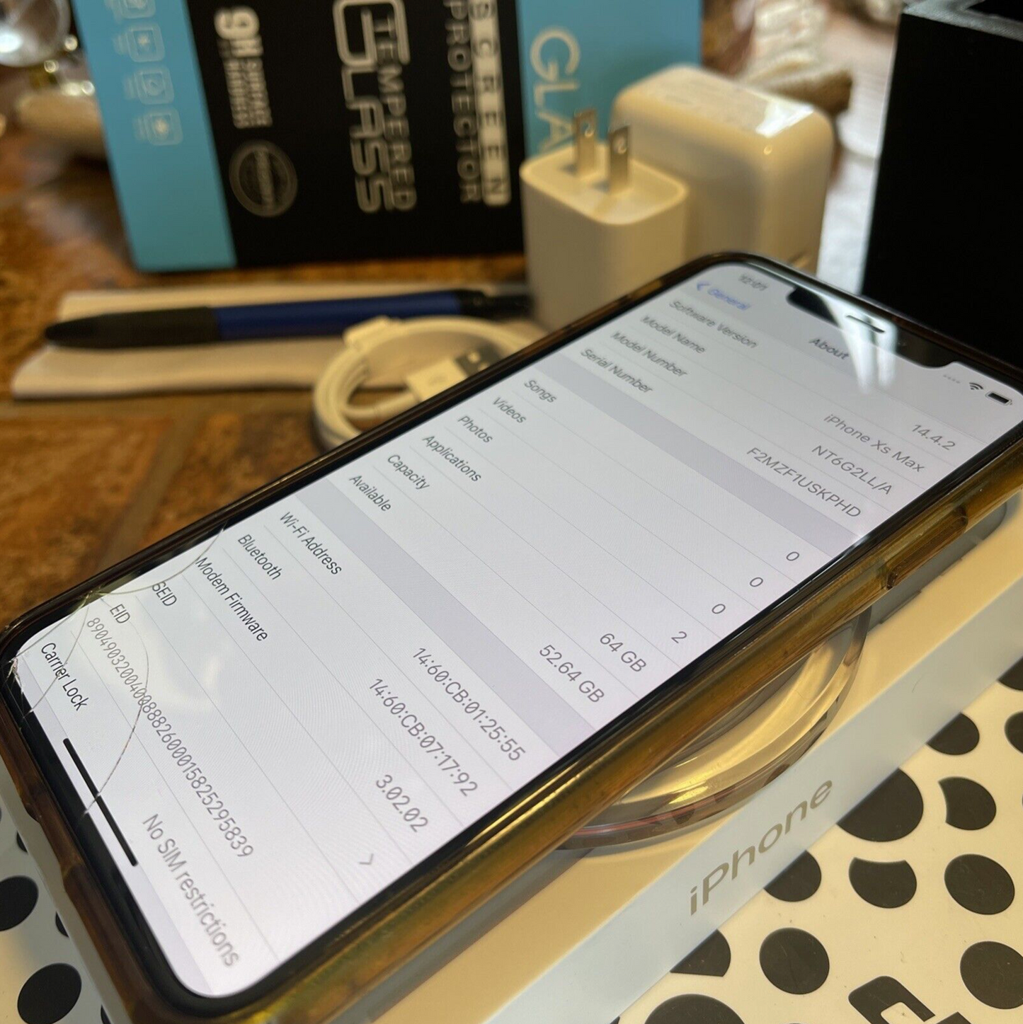 Apple iPhone XS MAX (64gb) LTE Unlocked (A1921) Untethered Jailbroken {iOS14}97%