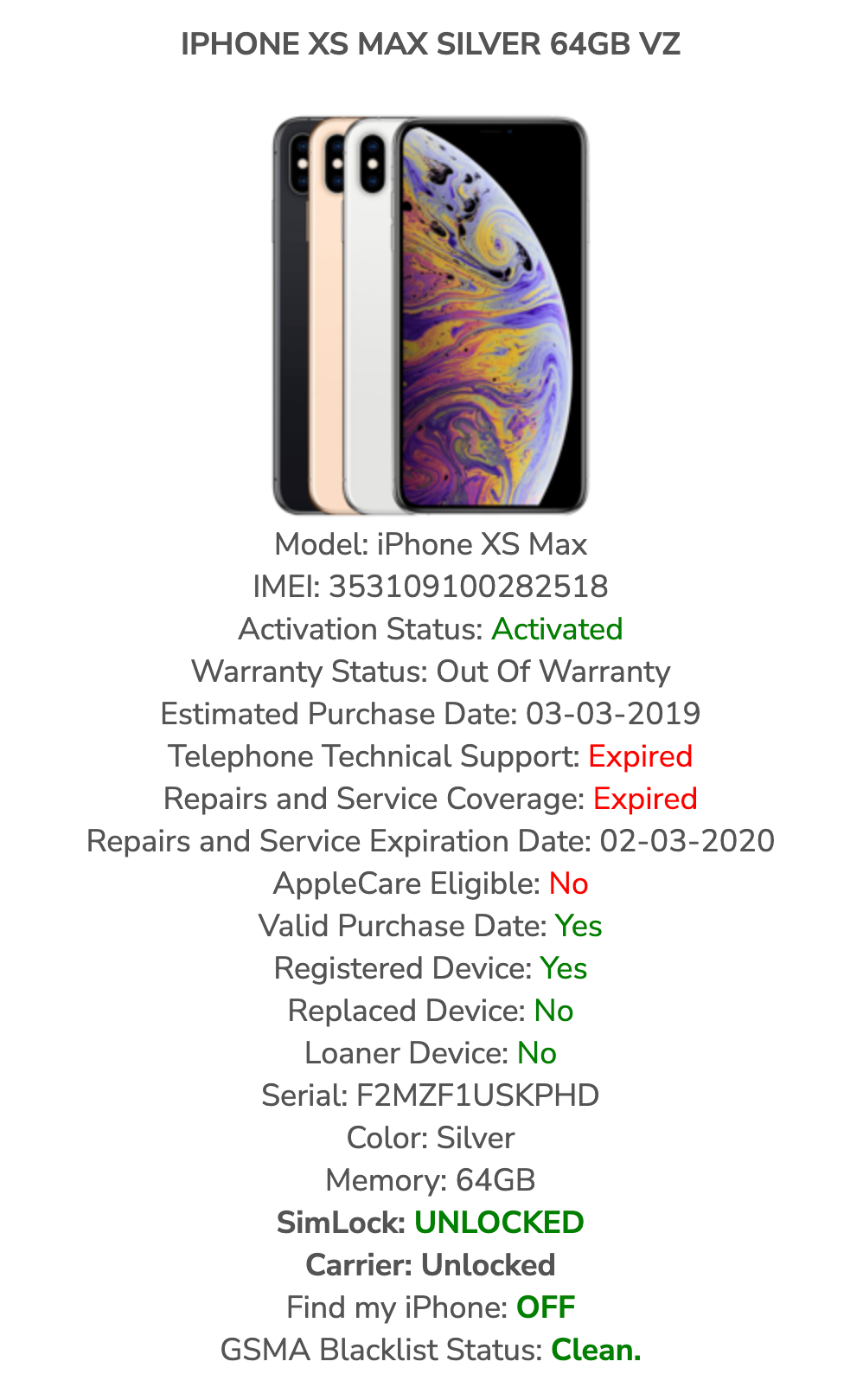 Apple iPhone XS MAX (64gb) LTE Unlocked (A1921) Untethered Jailbroken {iOS14}97%