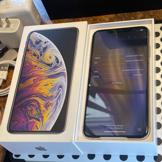 Apple iPhone XS MAX (64gb) Unlocked (A1921) Brand-New {iOS15} Never Activated