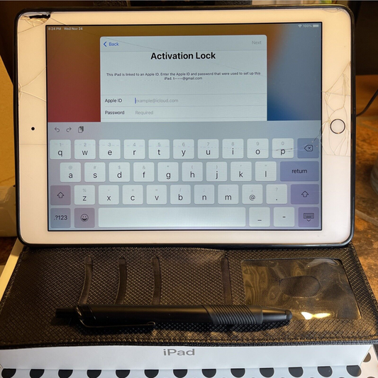 Apple iPad Air 2 (32gb) Wi-Fi (A1566) 9.7in Gold {iOS14} FMI-ON Locked Fractured