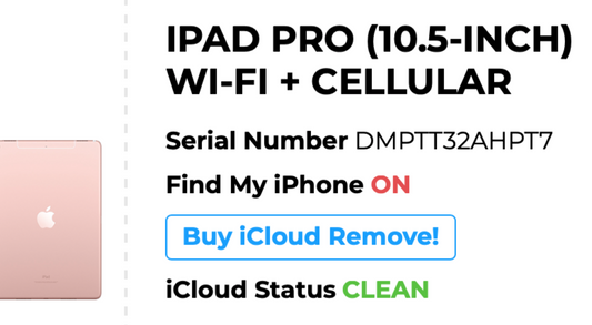 Apple iPad Pro 10.5in 2nd (512gb) Cellular (A1709) PARTS {FMI-ON} Doesn't Turn ON {Retina Display}