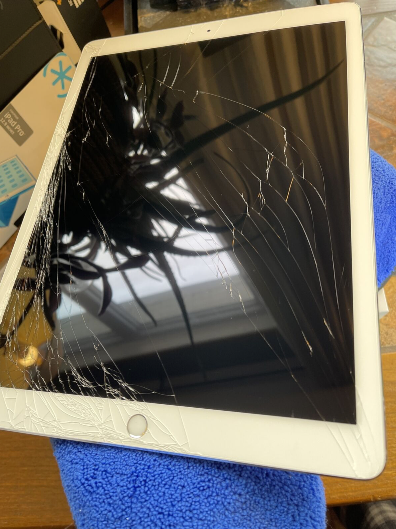 Apple iPad Pro 12.9 2nd (256gb) Cellular Unlocked (A1671) Fractured {iOS14.8}90%
