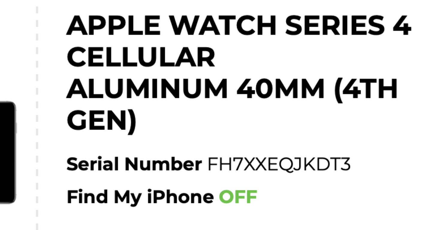 Apple Watch Series 4 (40mm) GPS + Cellular: Verizon (A1975) Gold {PiNK Nylon}96%