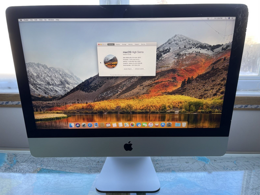Apple iMac 21.5in 4K Retina Desktop (2017) 1TB (A1418) 16gb Ram 3.0 gHz Fracture