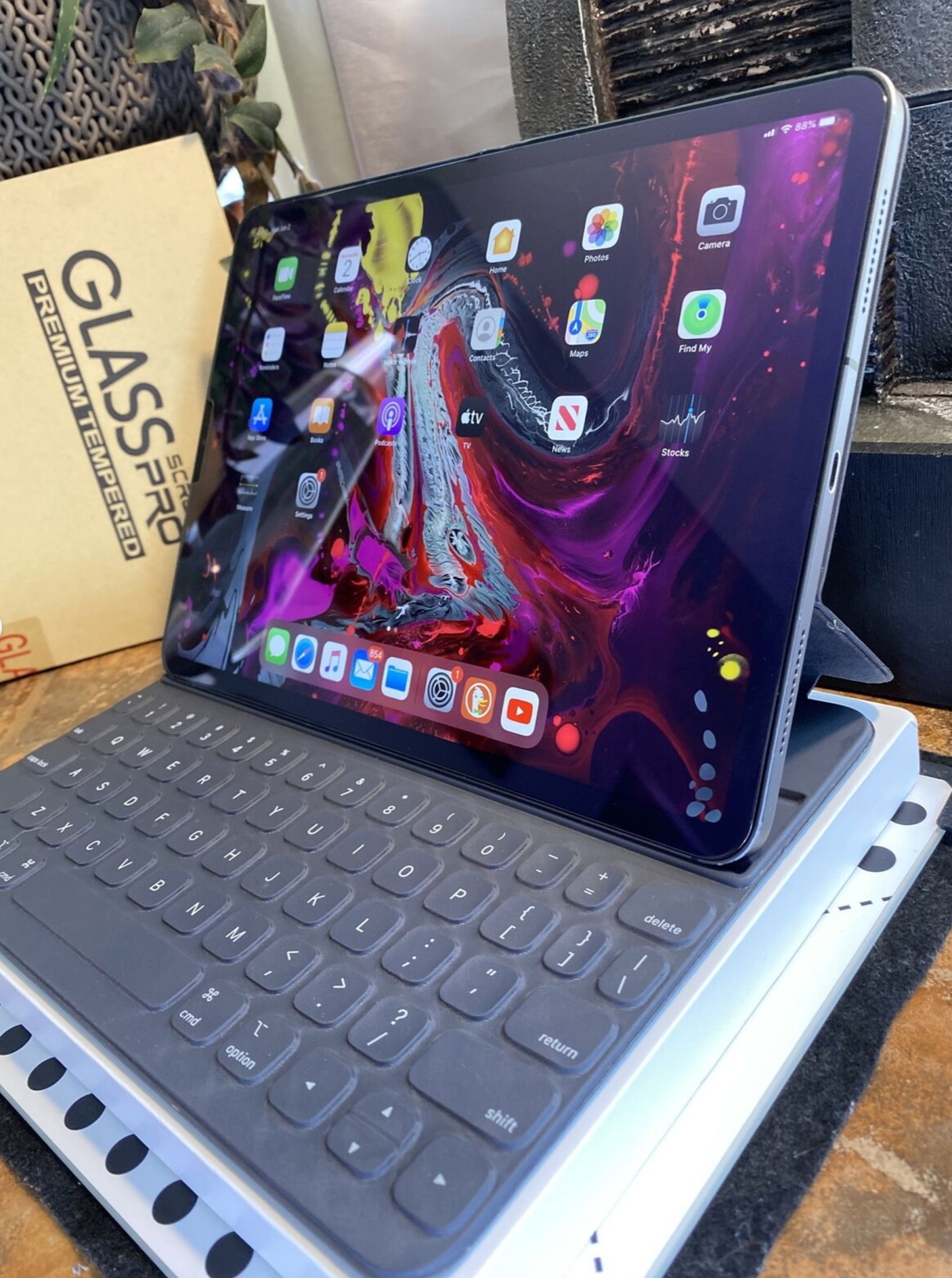 Apple Smart Keyboard Folio Case (iPad Pro 12.9in 3rd gen) WORKS Well {A2039} 90%
