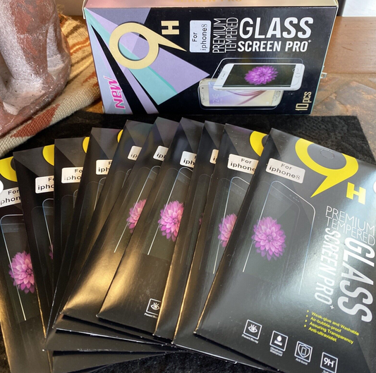 9H Tempered Glass PRO Screen Protector {Apple iPhone SE 2nd/ 8/ 7} LOT of 10x
