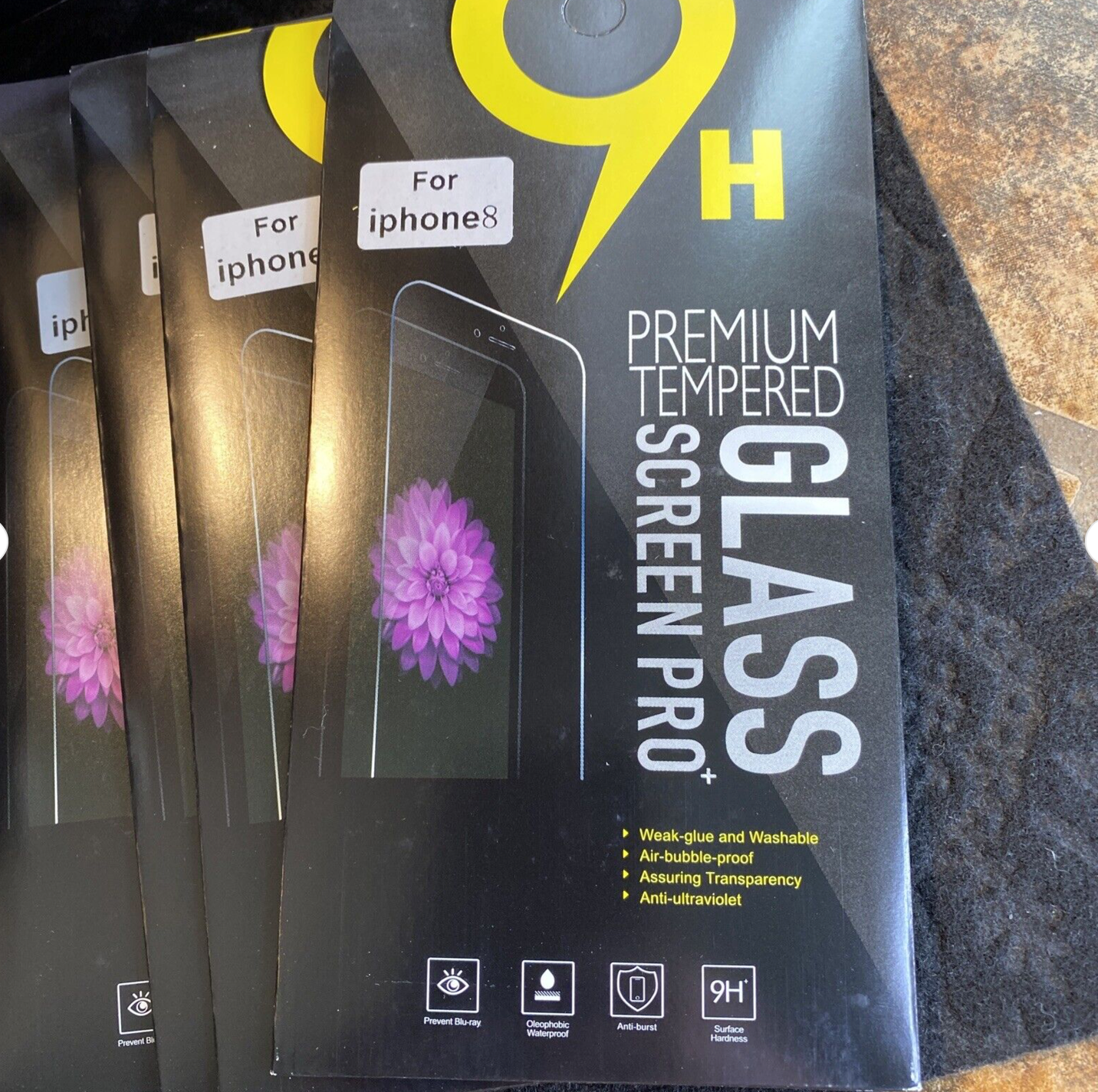 9H Tempered Glass PRO Screen Protector {Apple iPhone SE 2nd/ 8/ 7} LOT of 10x