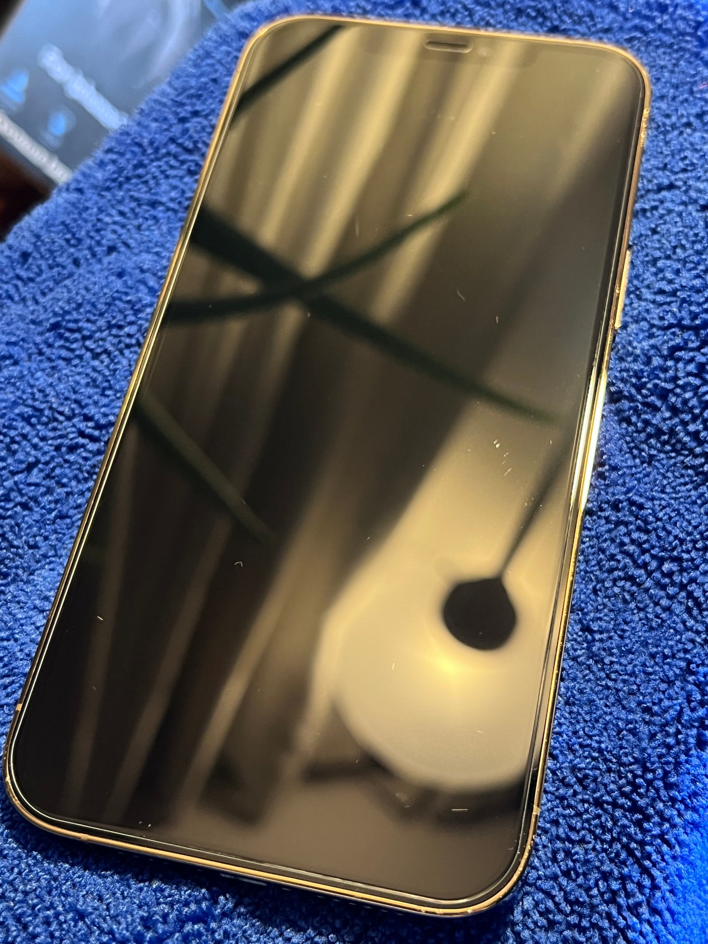 Apple iPhone 12 Pro Max (128gb) Factory Unlocked (A2342) Gold {iOS14.8}90%