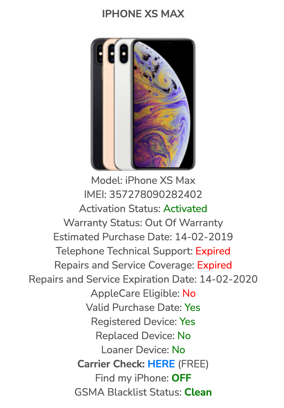 Apple iPhone XS MAX (64gb) AT&T/ Cricket (A1921) Pristine Display {iOS13}95% JailBroken