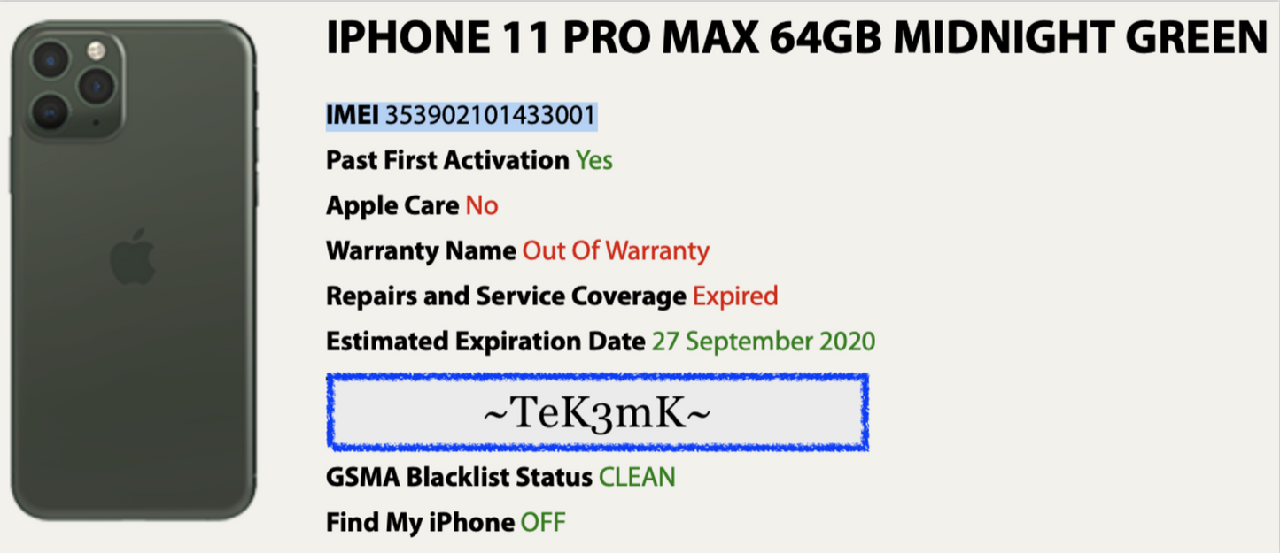 Apple iPhone 11 Pro MAX (64gb) World-Unlocked (A2161) Fracture {iOS14} Untethered JailBroken