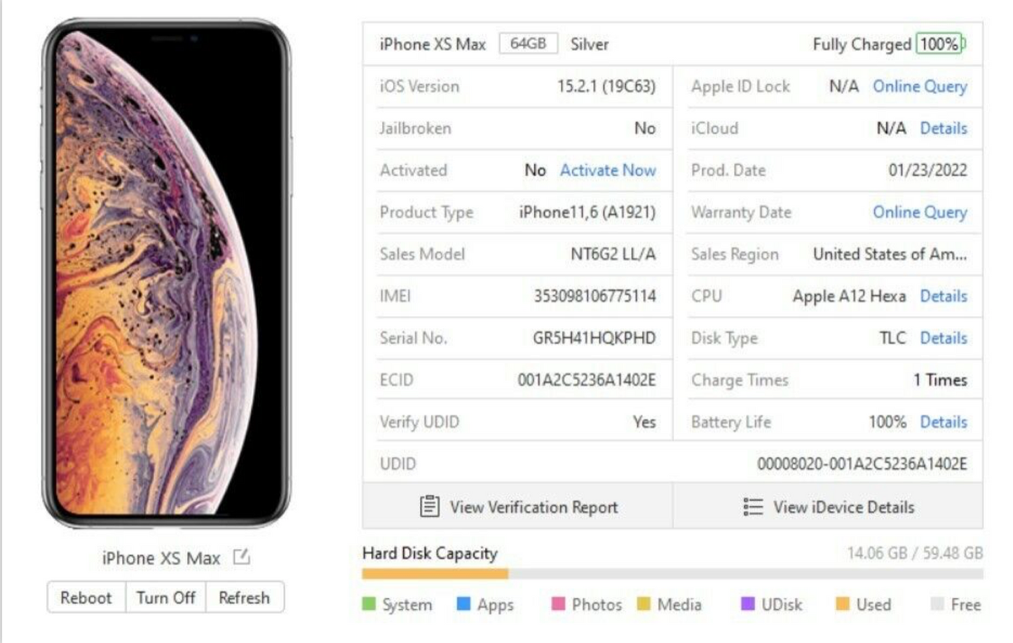 Apple iPhone XS MAX (64gb) Unlocked (A1921) Brand-New {iOS15} Never Activated