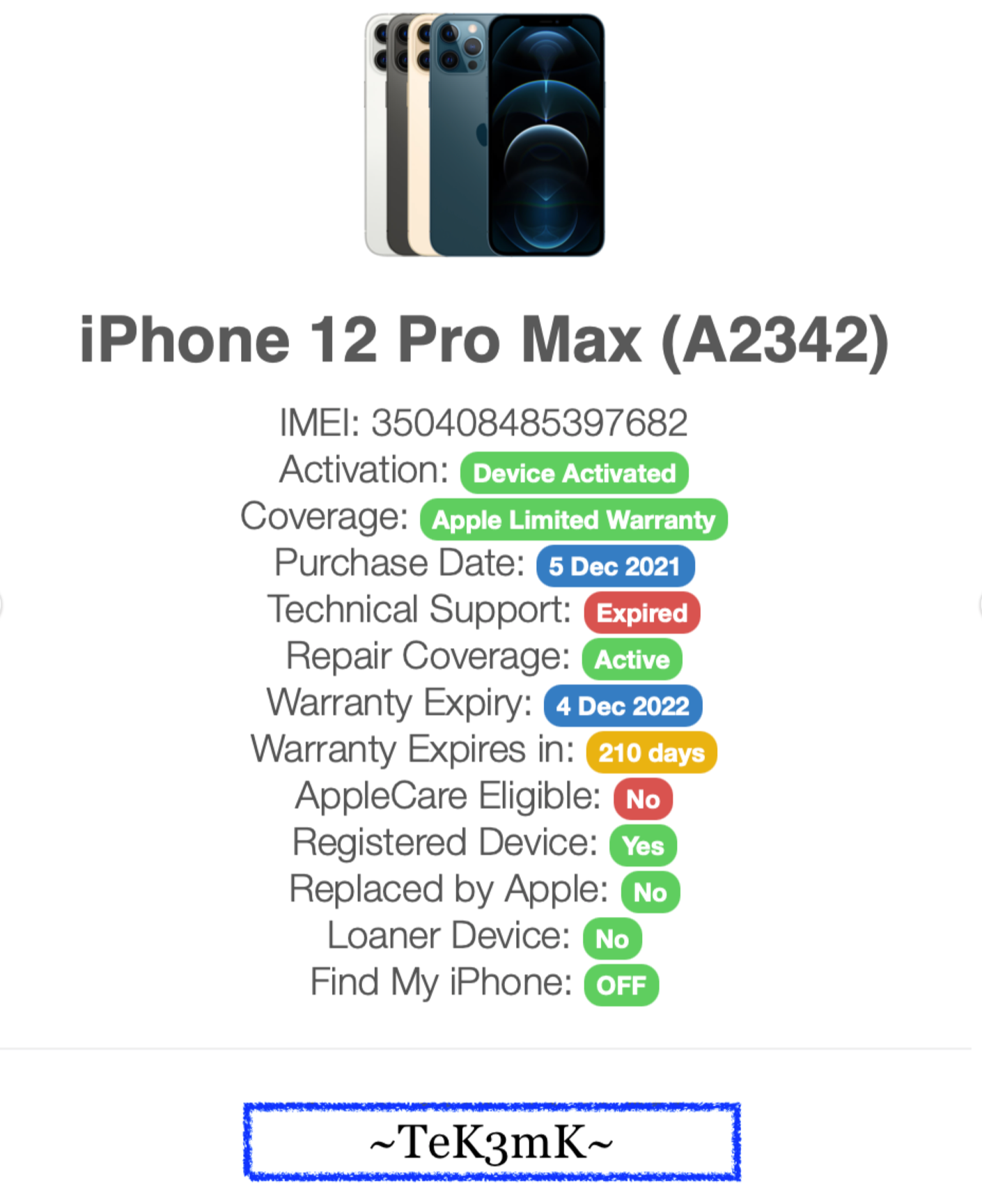 Apple iPhone 12 Pro Max (128gb) T-Mobile/ Metro (A2342) Untethered JailBroken {iOS14}100% BRAND-NEW