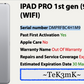 Apple iPad Pro 9.7in (32gb) Wi-Fi (A1673) Retina Space Grey {iOS14}88% Fractured {JailBroken}