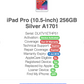 Apple iPad Pro 2nd 10.5in (256gb) Wi-Fi (A1701) Silver {iOS14.2} 87% JailBroken