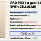 Apple iPad Pro 12.9 (128gb) Cellular Unlocked (A1652) Needs LCD Repair {FMI-OFF}