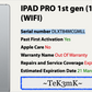 Apple iPad Pro 12.9 1st gen. (128gb) Wi-Fi (A1584) Brand-New Display {iOS15}90%