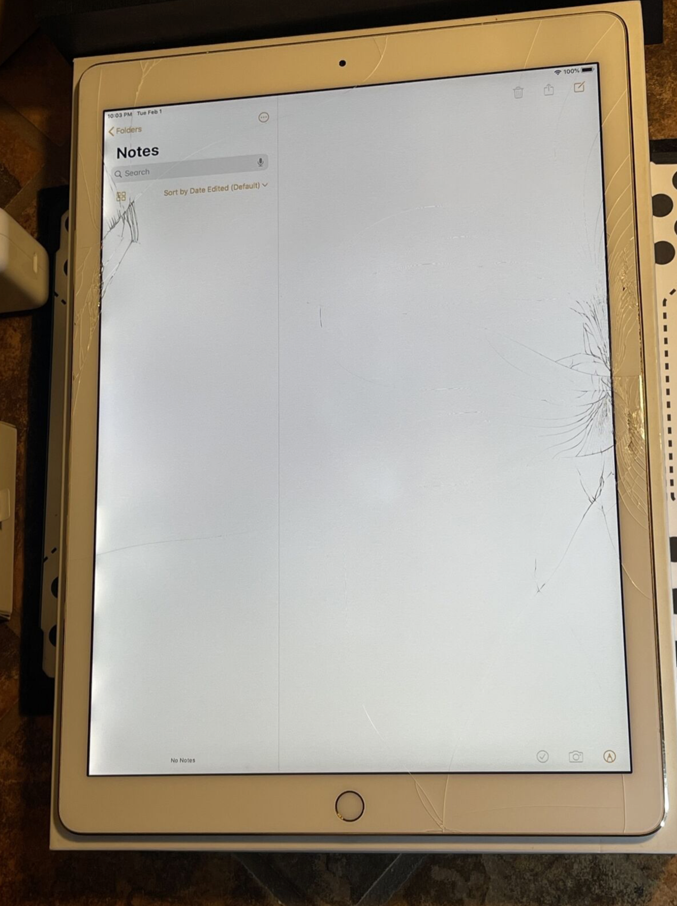 Apple iPad Pro 12.9in 2nd (512gb) Cellular Unlocked (A1671) Fractured {iOS13}94%