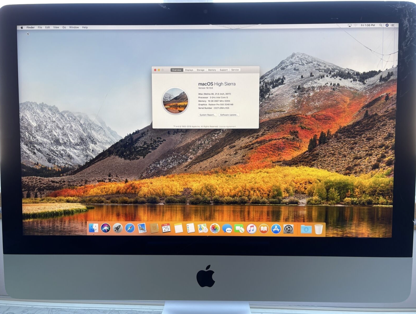 21.5 inch Apple iMac 16GB 1TB - Mac OS X 2018 Mojave Upgrade - Warranty /  Good !