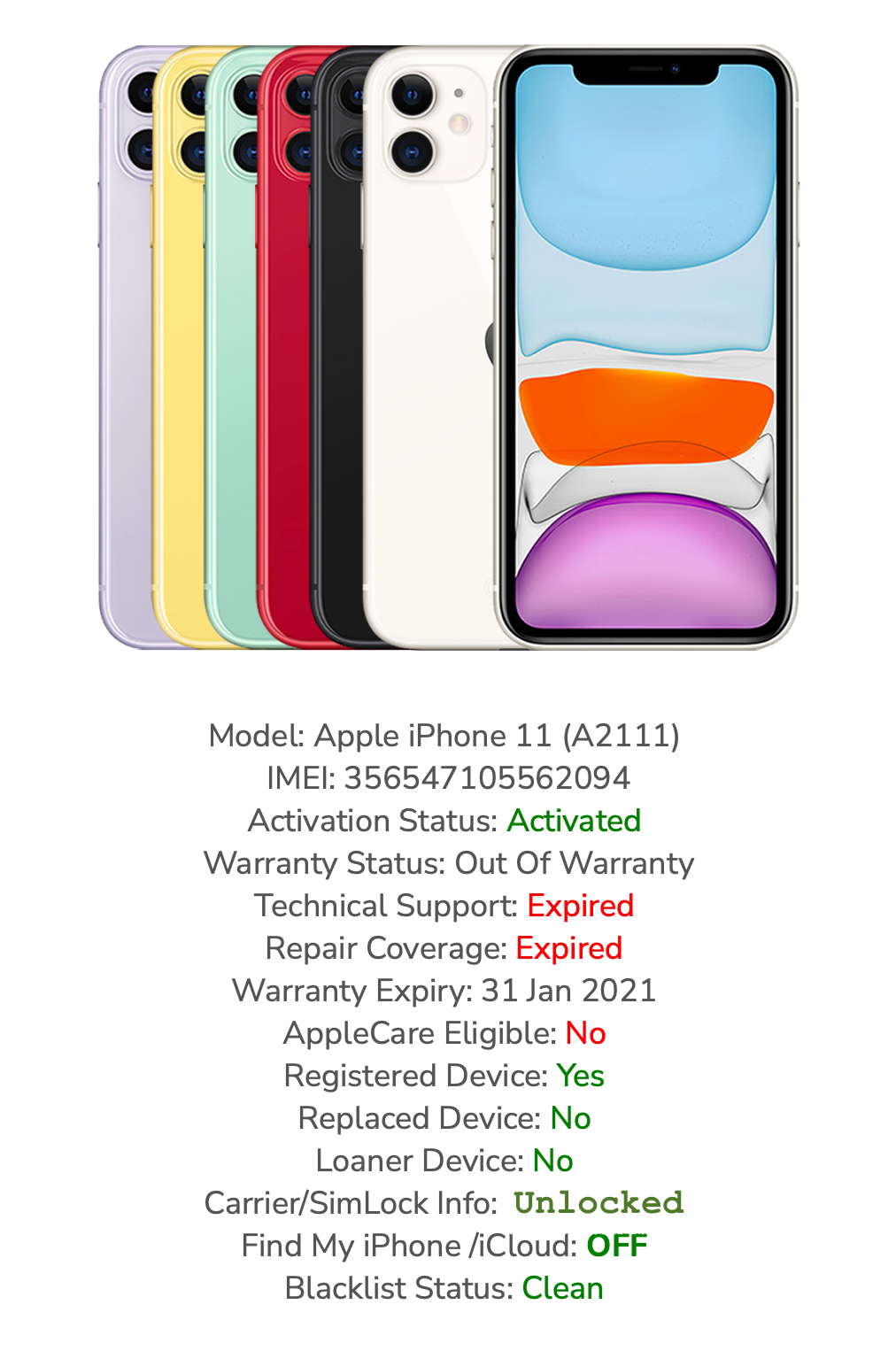 Apple iPhone 11 (64gb) LTE Unlocked (A2111) Black {iOS14}85% ExTRAs/ EUC