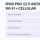 Apple iPad Pro 12.9in 4th gen. (1TB) Cellular (A2069) IC Locked {MiNT Retina Display}